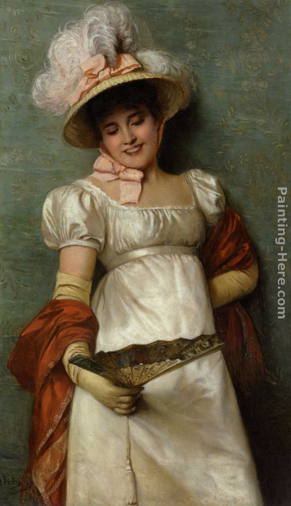 A Fair Maiden painting - Giovanni Costa A Fair Maiden art painting